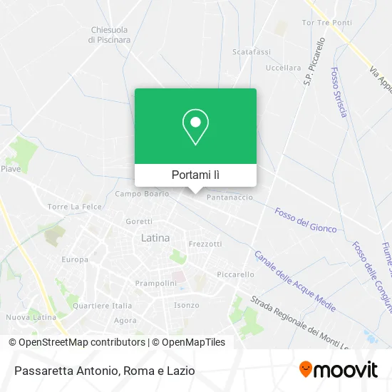 Mappa Passaretta Antonio