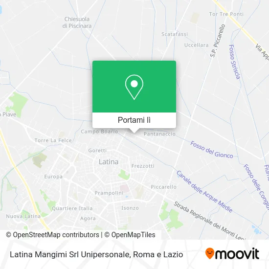 Mappa Latina Mangimi Srl Unipersonale