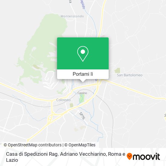 Mappa Casa di Spedizioni Rag. Adriano Vecchiarino