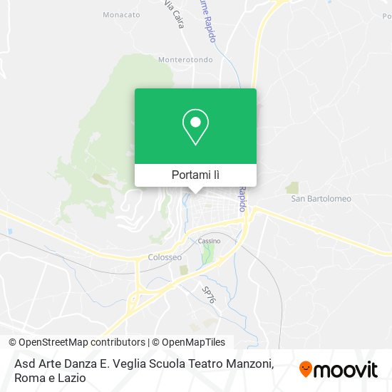 Mappa Asd Arte Danza E. Veglia Scuola Teatro Manzoni