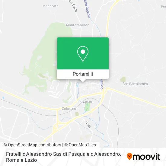 Mappa Fratelli d'Alessandro Sas di Pasquale d'Alessandro