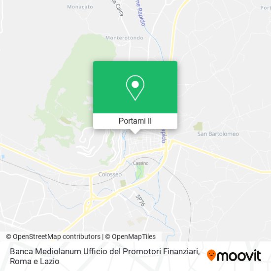 Mappa Banca Mediolanum Ufficio del Promotori Finanziari