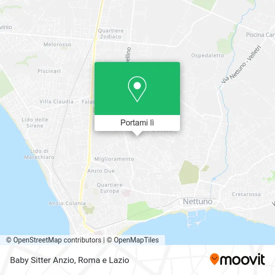 Mappa Baby Sitter Anzio