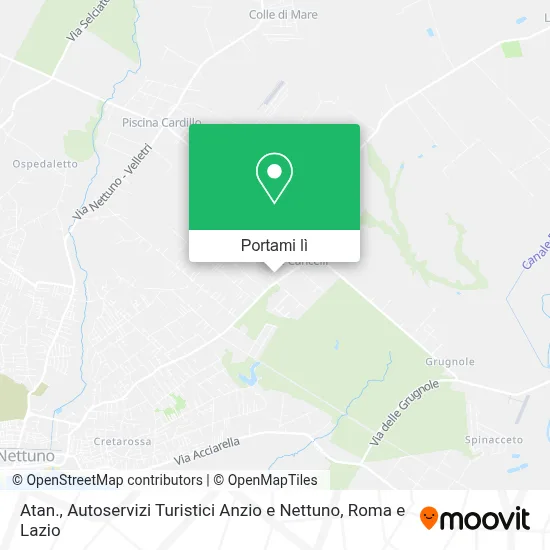 Mappa Atan., Autoservizi Turistici Anzio e Nettuno