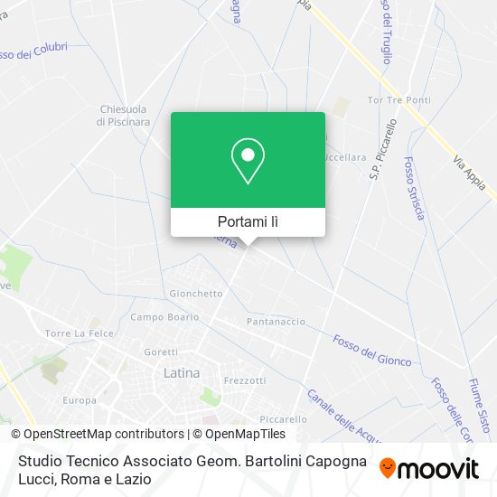 Mappa Studio Tecnico Associato Geom. Bartolini Capogna Lucci