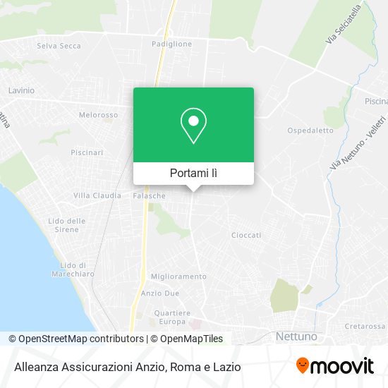 Mappa Alleanza Assicurazioni Anzio