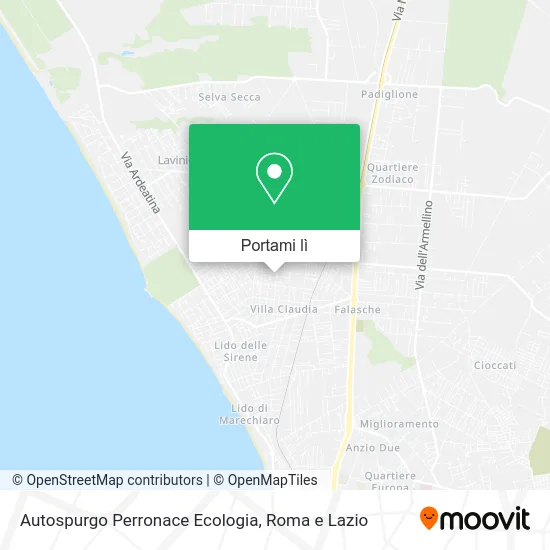 Mappa Autospurgo Perronace Ecologia