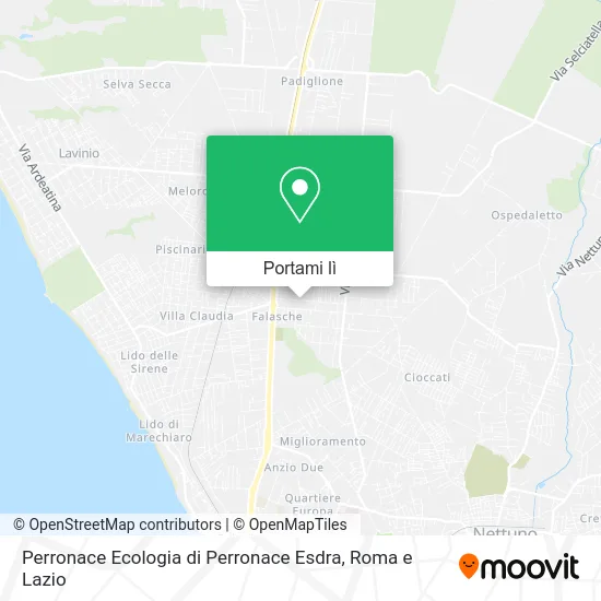 Mappa Perronace Ecologia di Perronace Esdra