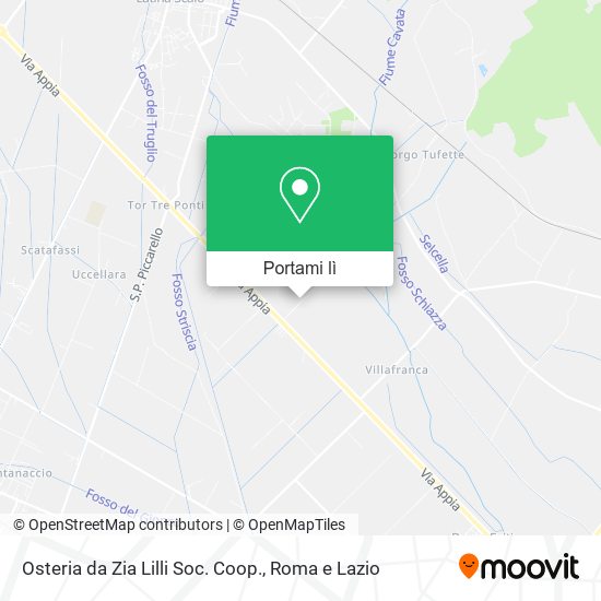 Mappa Osteria da Zia Lilli Soc. Coop.