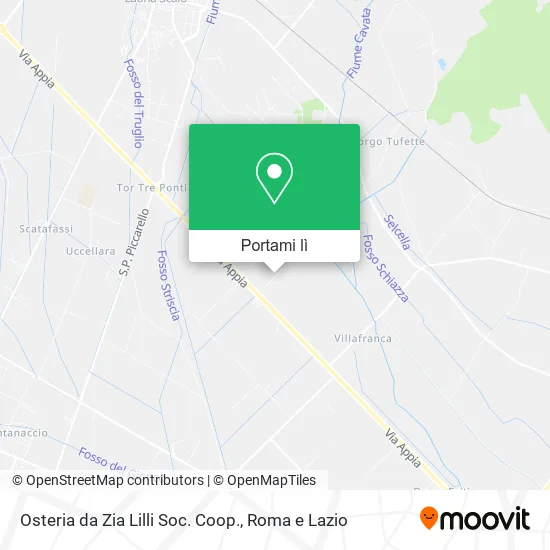 Mappa Osteria da Zia Lilli Soc. Coop.