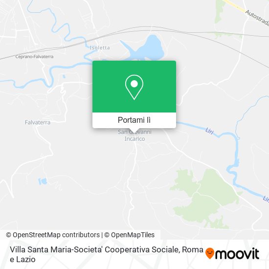 Mappa Villa Santa Maria-Societa' Cooperativa Sociale