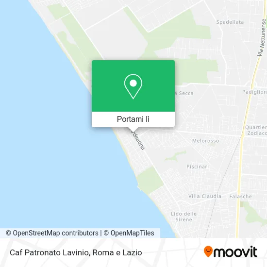 Mappa Caf Patronato Lavinio