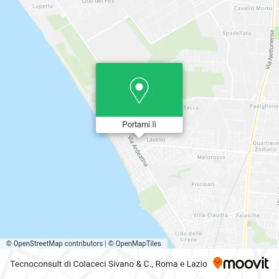 Mappa Tecnoconsult di Colaceci Sivano & C.