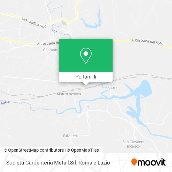 Mappa Società Carpenteria Metall.Srl