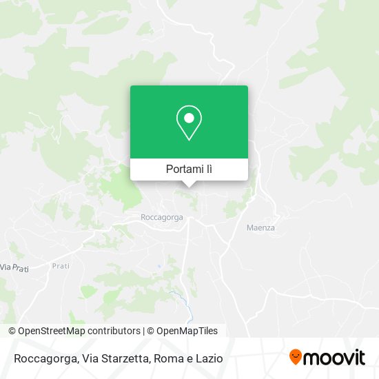 Mappa Roccagorga, Via Starzetta