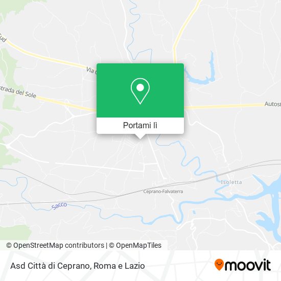 Mappa Asd Città di Ceprano