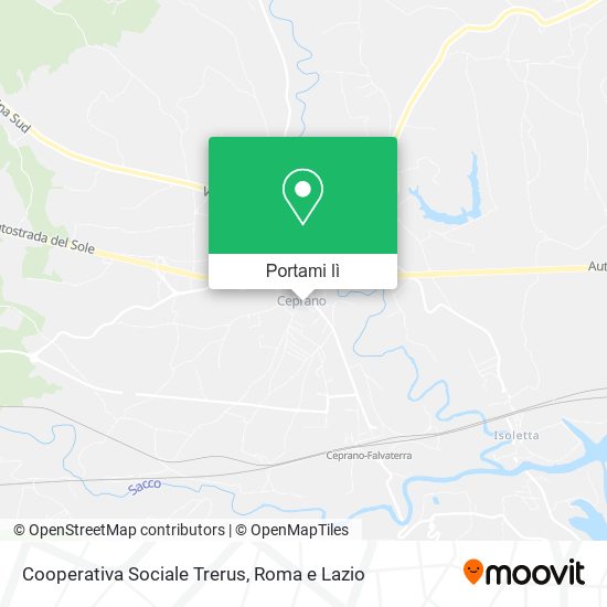 Mappa Cooperativa Sociale Trerus