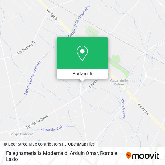 Mappa Falegnameria la Moderna di Arduin Omar