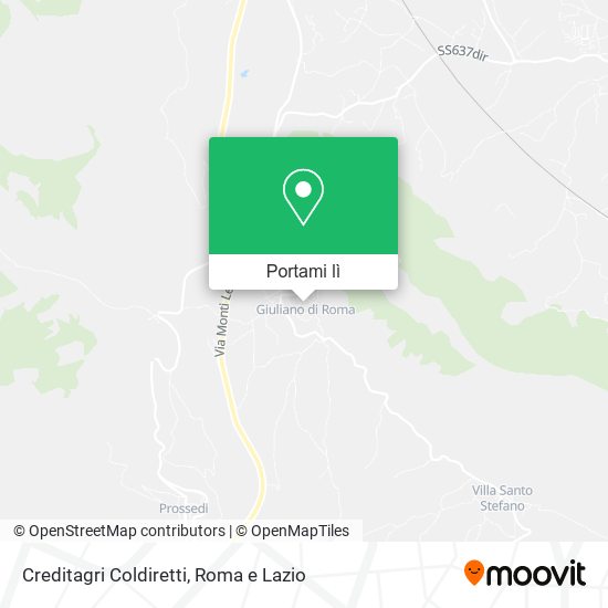 Mappa Creditagri Coldiretti