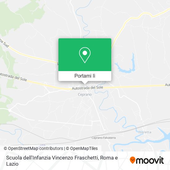 Mappa Scuola dell'Infanzia Vincenzo Fraschetti