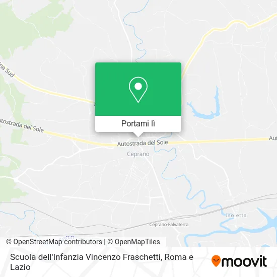 Mappa Scuola dell'Infanzia Vincenzo Fraschetti