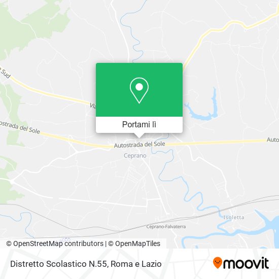 Mappa Distretto Scolastico N.55