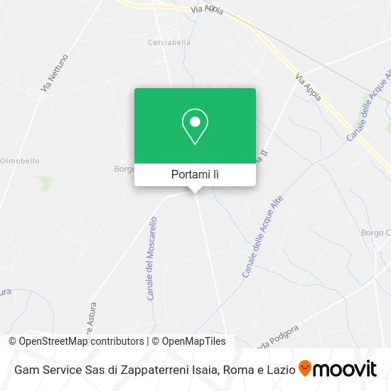 Mappa Gam Service Sas di Zappaterreni Isaia