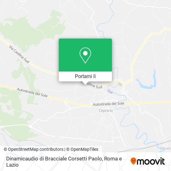 Mappa Dinamicaudio di Bracciale Corsetti Paolo