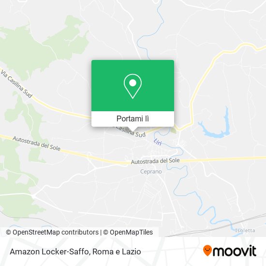 Mappa Amazon Locker-Saffo