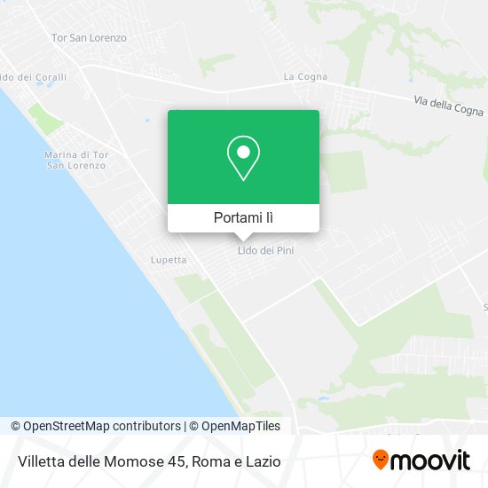 Mappa Villetta delle Momose 45