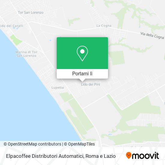 Mappa Elpacoffee Distributori Automatici