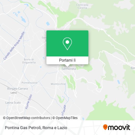 Mappa Pontina Gas Petroli
