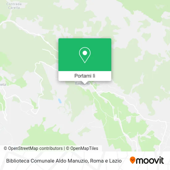 Mappa Biblioteca Comunale Aldo Manuzio