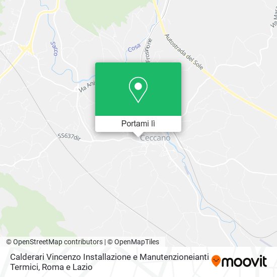 Mappa Calderari Vincenzo Installazione e Manutenzioneianti Termici