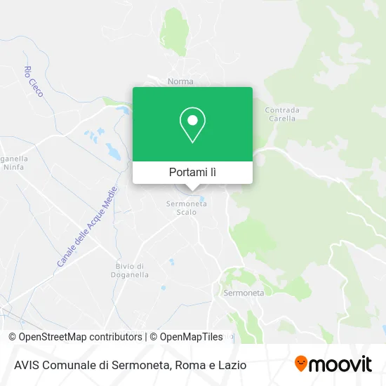 Mappa AVIS Comunale di Sermoneta