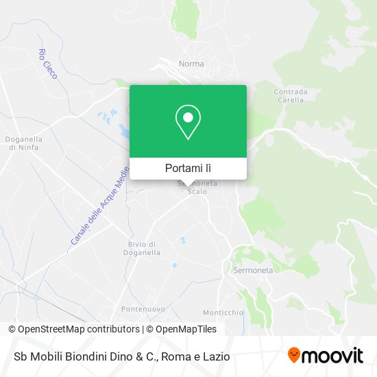 Mappa Sb Mobili Biondini Dino & C.