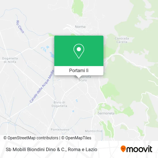 Mappa Sb Mobili Biondini Dino & C.