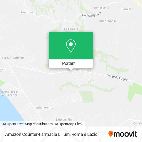 Mappa Amazon Counter-Farmacia Lilium