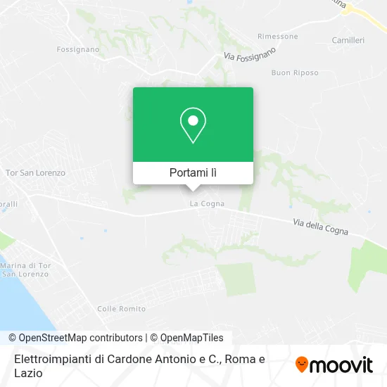 Mappa Elettroimpianti di Cardone Antonio e C.