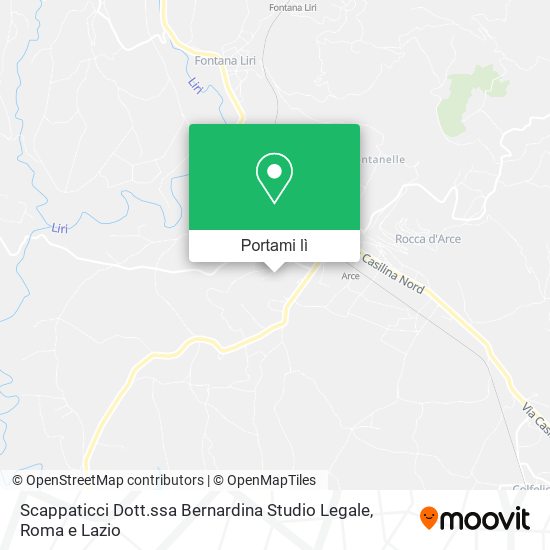 Mappa Scappaticci Dott.ssa Bernardina Studio Legale