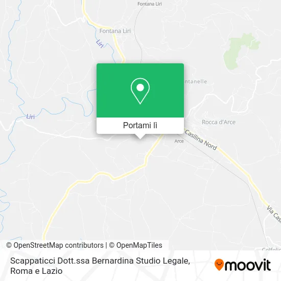 Mappa Scappaticci Dott.ssa Bernardina Studio Legale
