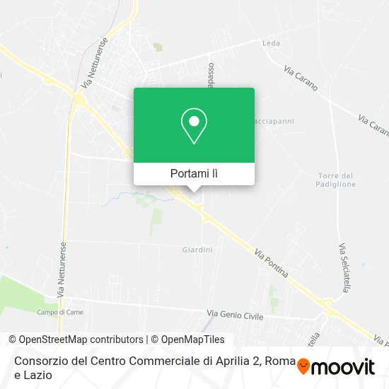 Mappa Consorzio del Centro Commerciale di Aprilia 2