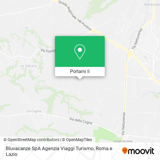 Mappa Bluvacanze SpA Agenzia Viaggi Turismo