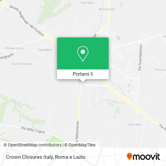 Mappa Crown Closures Italy