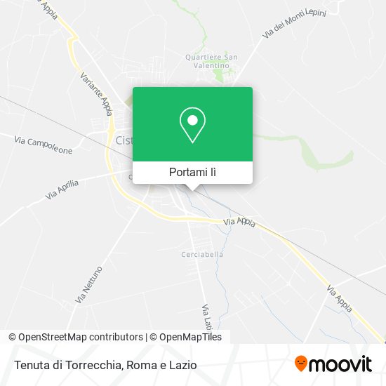 Mappa Tenuta di Torrecchia