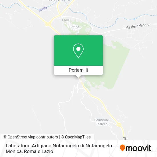 Mappa Laboratorio Artigiano Notarangelo di Notarangelo Monica