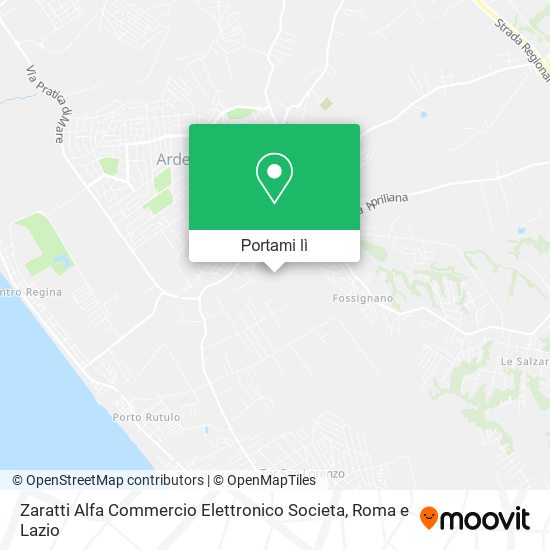 Mappa Zaratti Alfa Commercio Elettronico Societa