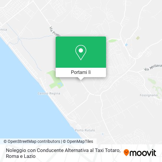 Mappa Noleggio con Conducente Alternativa al Taxi Totaro