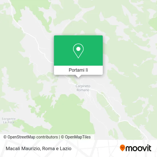 Mappa Macali Maurizio