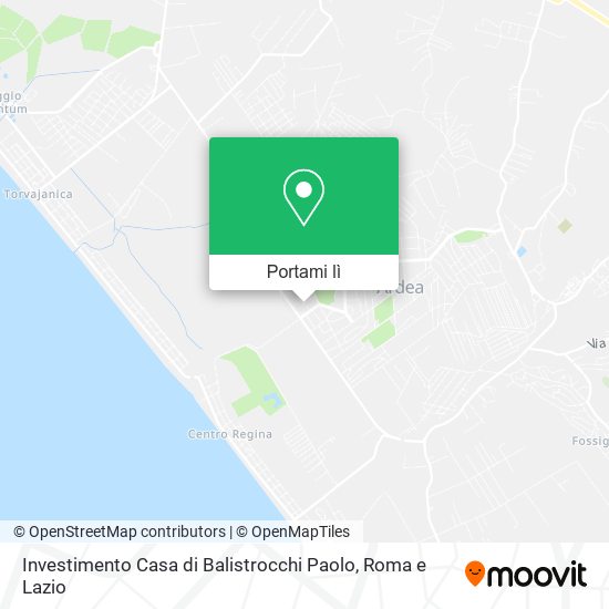 Mappa Investimento Casa di Balistrocchi Paolo